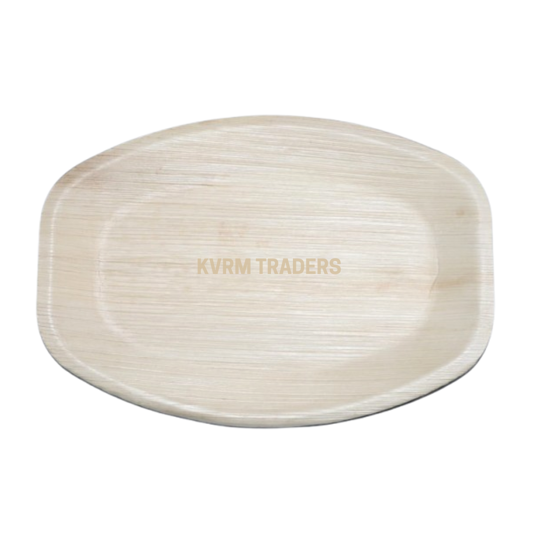 Deep Oval Areca Palm Leaf Plate - Biodegradable